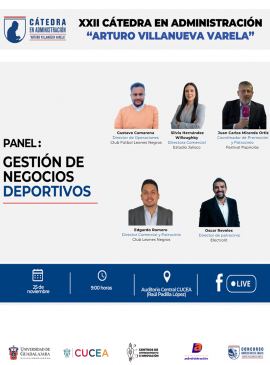 Cartel del Panel: Gestión de negocios deportivos