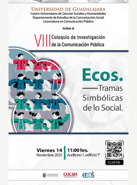 Cartel del VIII Coloquio de Investigación de la Comunicación Pública