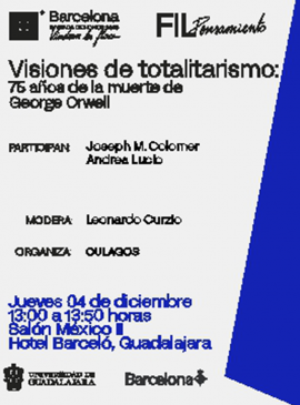 Cartel de Visiones de totalitarismo: 75 años de la muerte de George Orwell