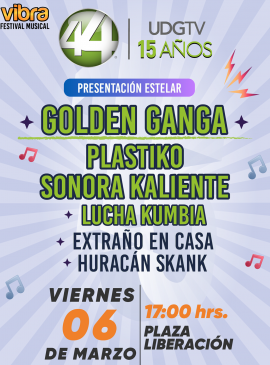 Cartel del 15 aniversario de UDGTV Canal 44