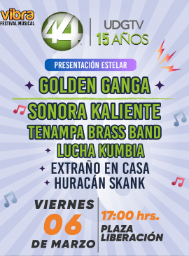 Cartel del 15 aniversario de UDGTV Canal 44