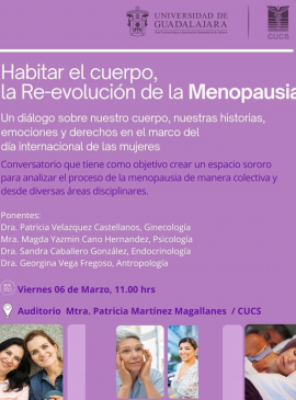 Cartel del Diálogo: Habitar el cuerpo, la Re-evolución de la Menopausia