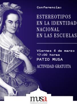 Cartel de la Conferencia: Estereotipos en la identidad nacional en las escuelas
