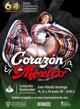 Cartel del Ballet Folclórico de la UDG presenta: Corazón de México