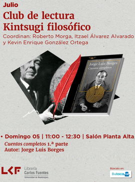 Cartel del Club de lectura. Kintsugi filosófic
