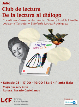 Cartel del Club de lectura "De la lectura al diálogo"