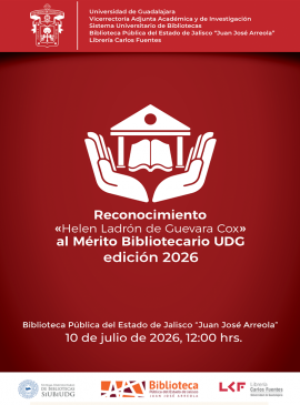 Cartel del Reconocimiento "Helen Ladrón de Guevara Cox" al Mérito Bibliotecario edición 2026