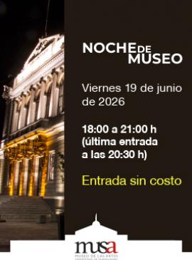Cartel de la Noche de Museo en el MUSA