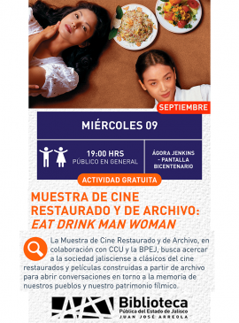 Muestra de cine restaurado y de archivo: Eat drink man woman