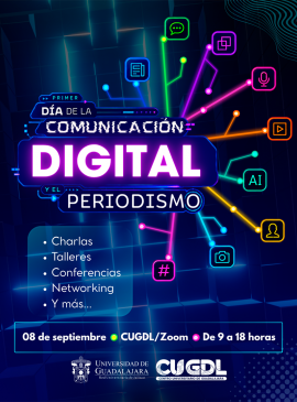 Cartel del Primer Día de la Comunicación Digital y el Periodismo