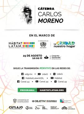Cartel de la CÁTEDRA CARLOS MORENO