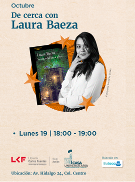 Cartel De cerca con Laura Baeza