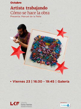 Cartel Artista trabajando. Cómo se hace la obra