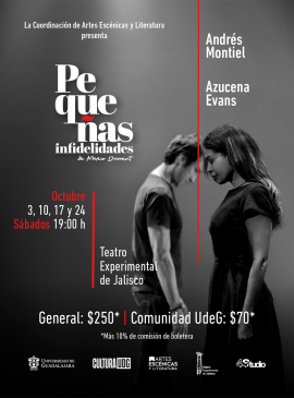 Cartel de la Obra de teatro: Pequeñas infidelidades