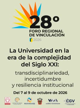 Cartel del 28° Foro Regional de Vinculación de la Región Centro-Occidente de la ANUIES