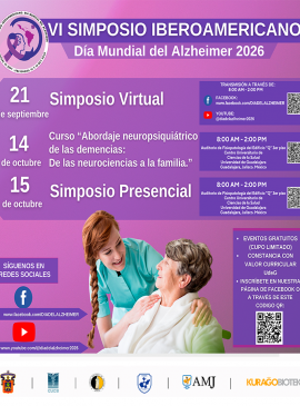Cartel del Simposio virtual por el Día Mundial del Alzheimer
