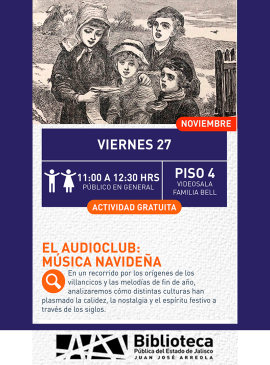 Cartel El audioclub: Música navideña