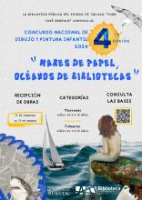 Convocan a niñas y niños a participar en el concurso de dibujo y pintura “Mares de papel, océanos de bibliotecas”