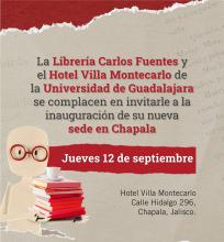 Abrirán librería Carlos Fuentes en Chapala