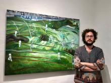Inauguran exposición “Tocar a Dios con los pies”, del artista plástico Manuel Rodríguez 