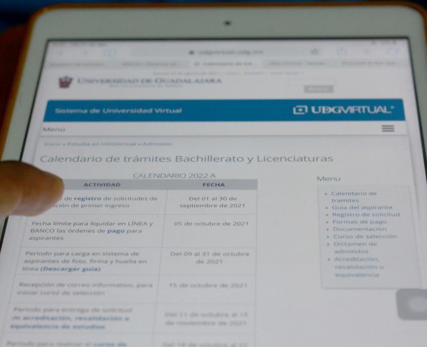 Inicia registro para licenciaturas y bachillerato en línea de UDGVirtual, miércoles 1 de septiembre