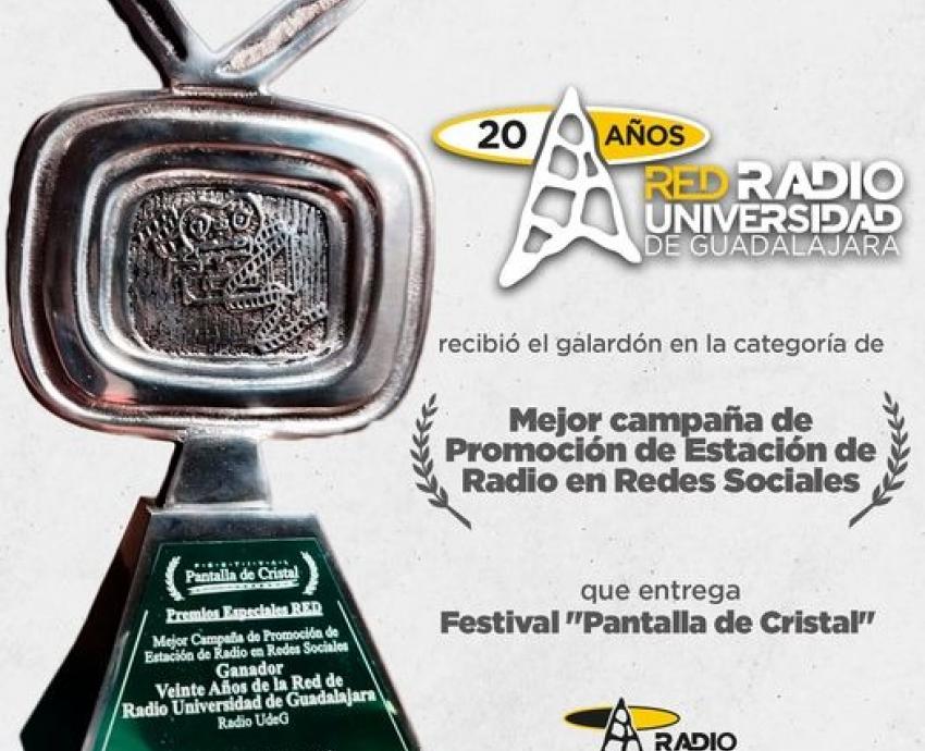 Radio UdeG y Canal 44 obtienen premios Pantalla de Cristal