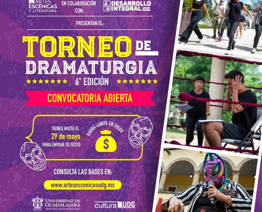 Cultura UDG invita a teatreros al 6º Torneo de Dramaturgia