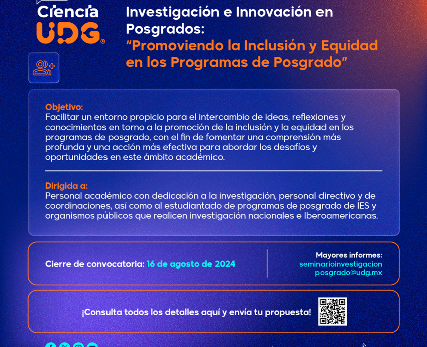 Convoca CGIPV al Tercer Seminario de Innovación en Posgrados de la UdeG