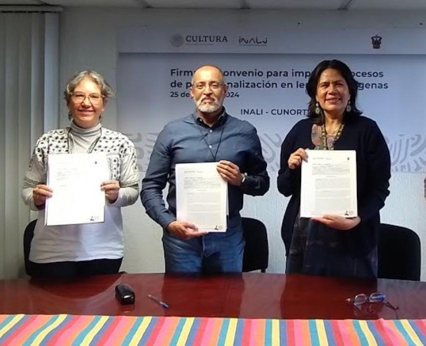 Firman convenio para fortalecer y preservar las lenguas indígenas en Jalisco