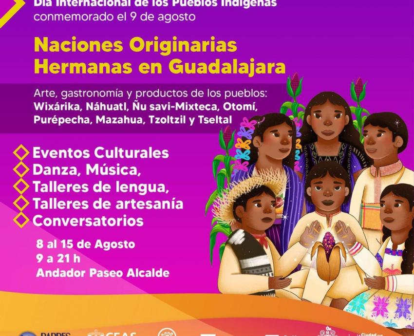 Invitan a “Naciones originarias hermanas” para visibilizar la riqueza de pueblos indígenas en Guadalajara