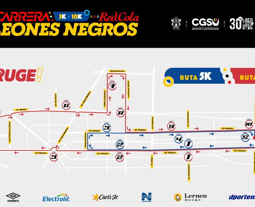 Ruge la manada en la 8va Carrera Leones Negros de la UdeG