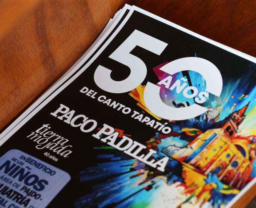 Celebra Paco Padilla 50 años de carrera con concierto a beneficio de niños del HCG