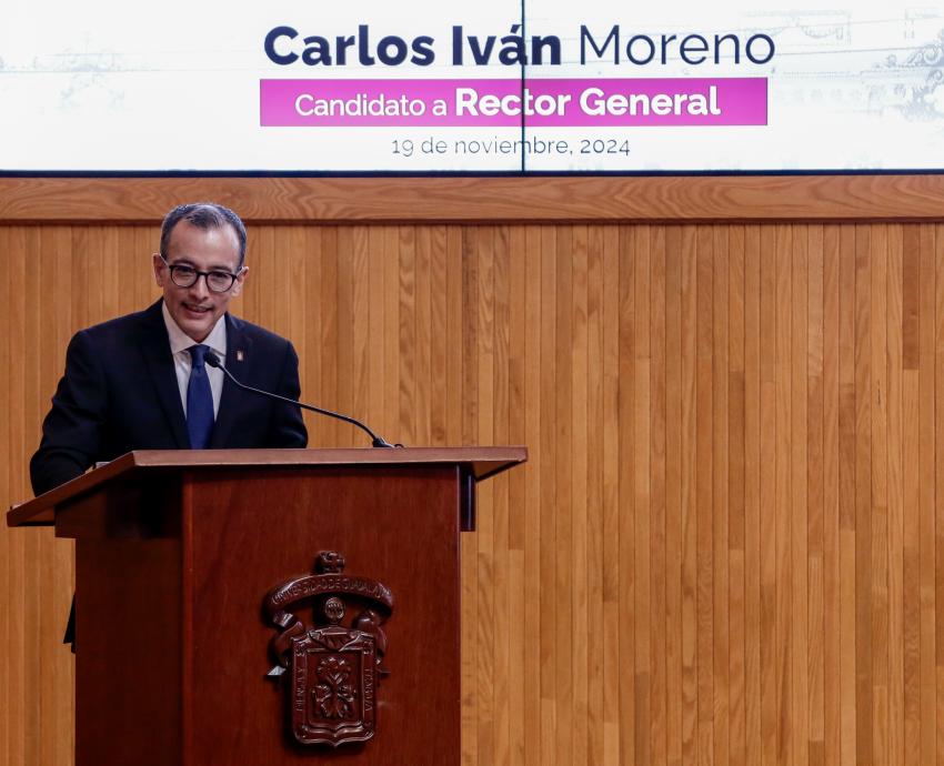 Presenta doctor Carlos Iván Moreno Arellano plan de trabajo ante el CGU