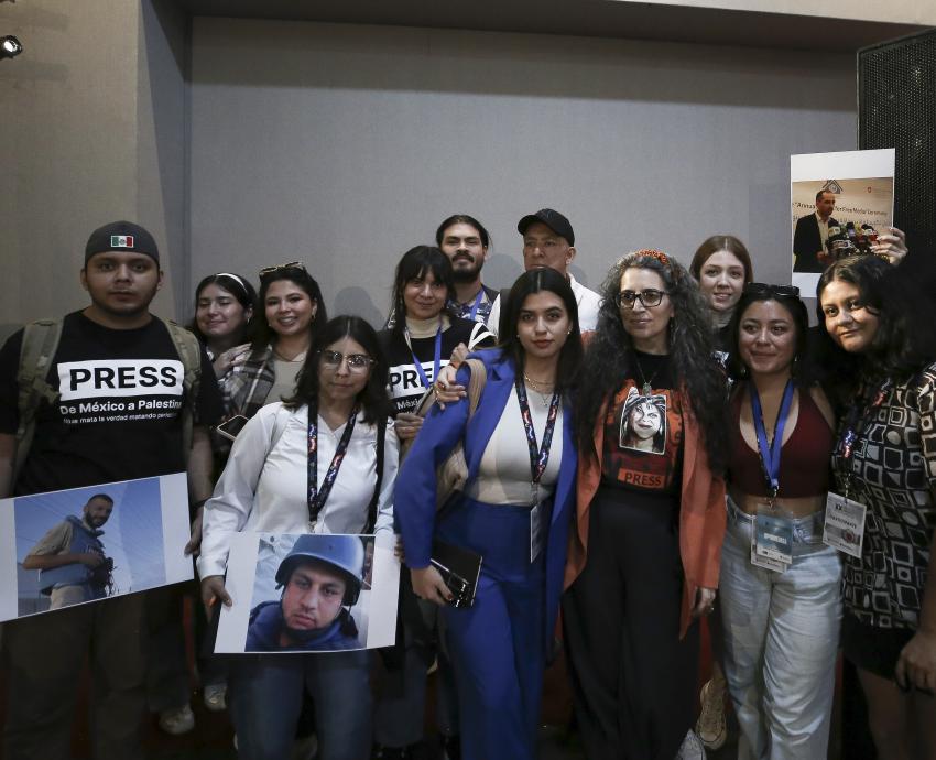 Con un llamado al alto a la violencia en Palestina, da inicio el Encuentro Internacional de Periodistas 2024