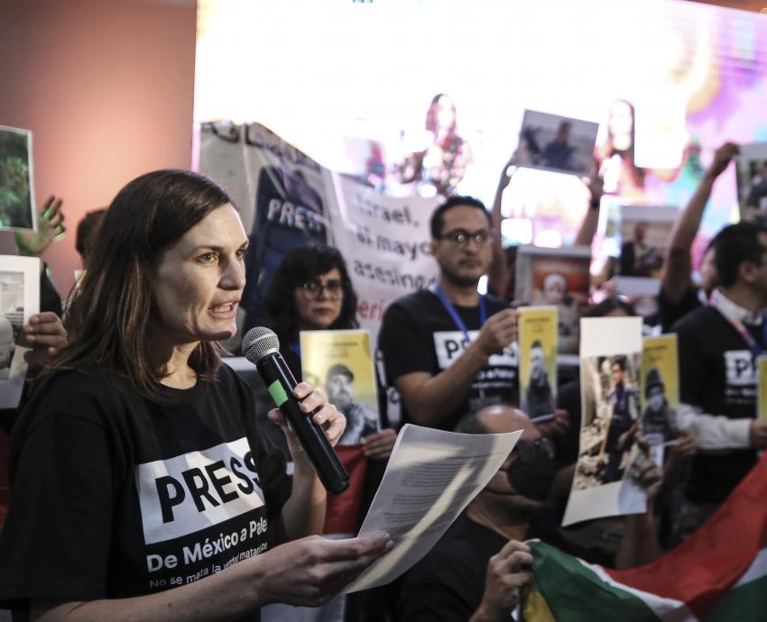 Con un llamado al alto a la violencia en Palestina, da inicio el Encuentro Internacional de Periodistas 2024