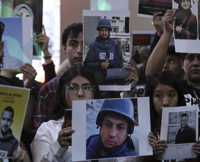 Con un llamado al alto a la violencia en Palestina, da inicio el Encuentro Internacional de Periodistas 2024