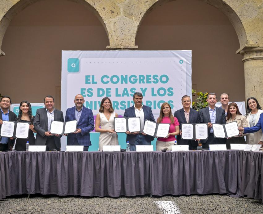 Firman convenio UdeG y Congreso de Jalisco para fortalecer educación y servicio público