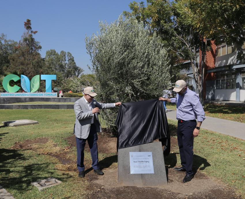 Inauguran el Bosque CUT, un monumento vivo en homenaje a Raúl Padilla y la Terraza Oasis