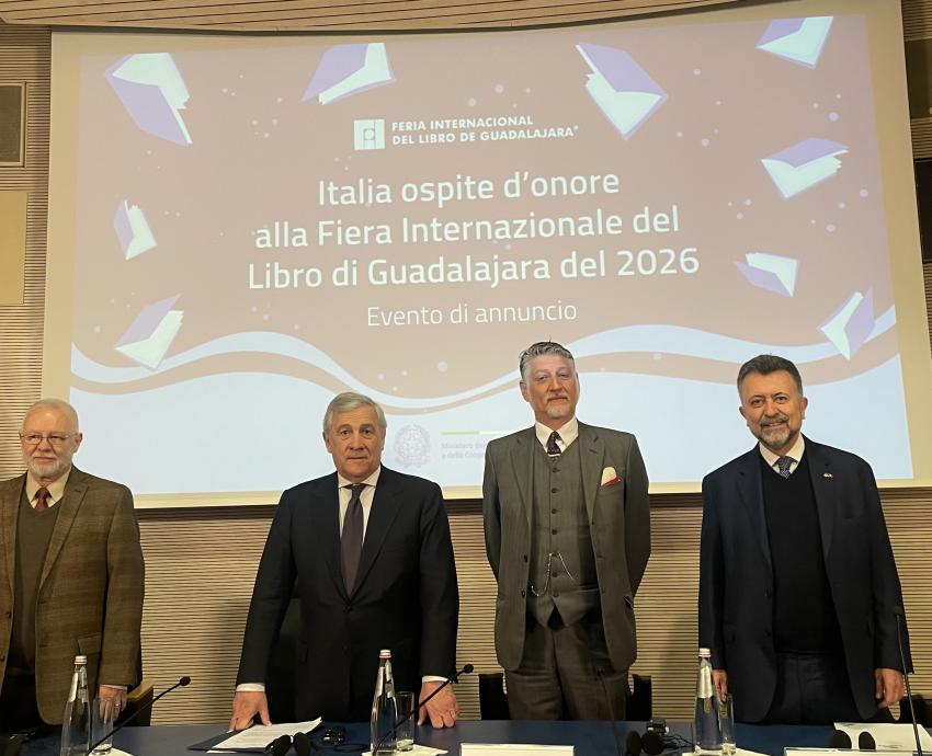 Italia reafirma su compromiso cultural rumbo a la FIL Guadalajara 2026