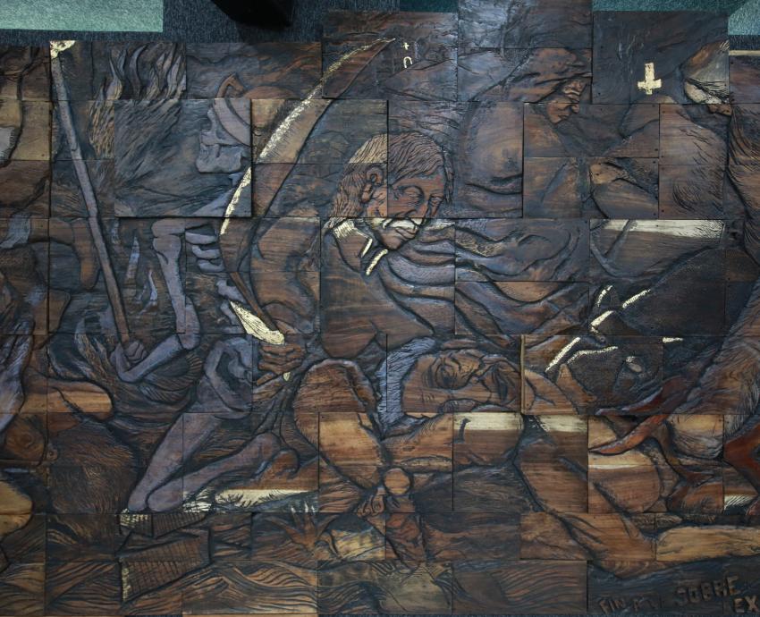 Inauguran mural sobre la reivindicación femenina en el auditorio Rosario Castellanos del CUCSH 