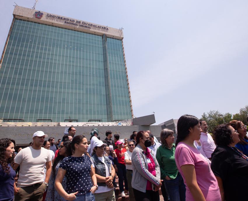 Participan más de 349 mil miembros de la Red Universitaria en simulacro nacional 