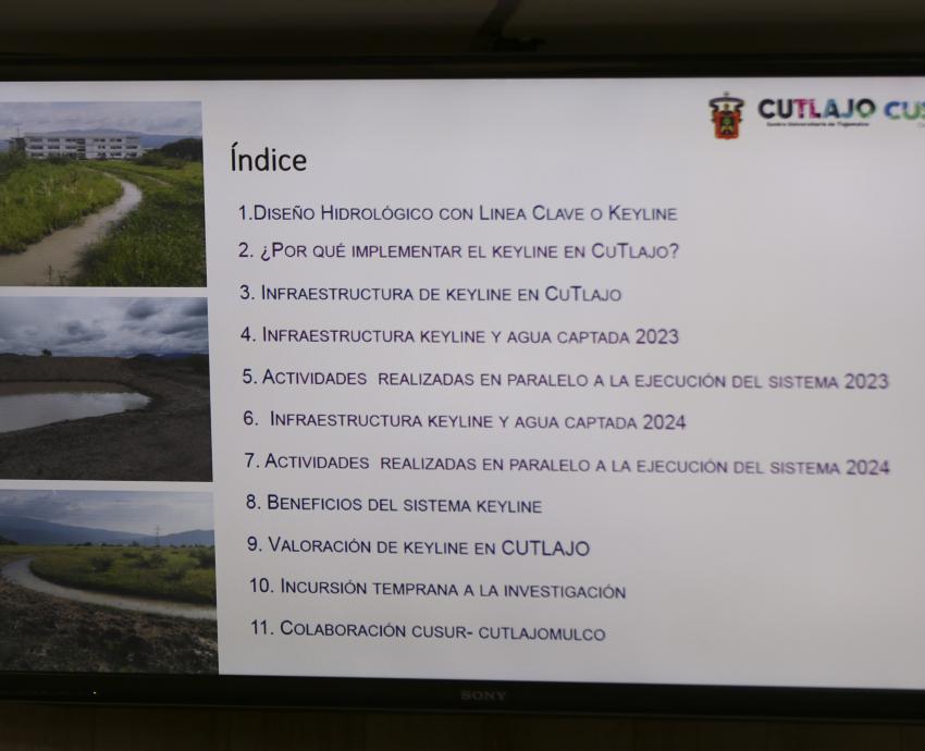 Aplica CUTlajomulco sistema Keyline de administración inteligente del agua
