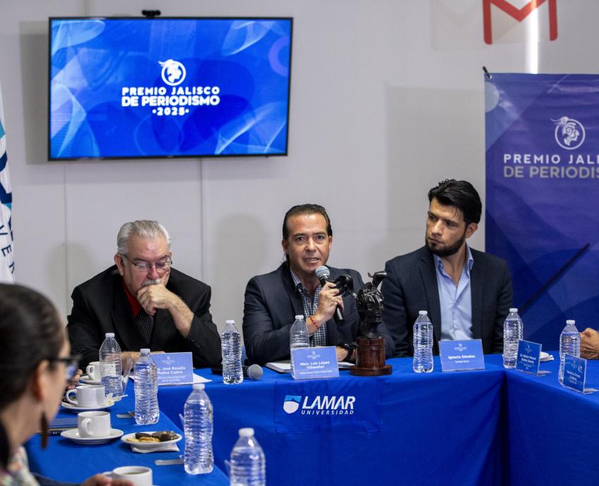 Entrega Universidad Lamar estafeta del Premio Jalisco de Periodismo a la UNEDL