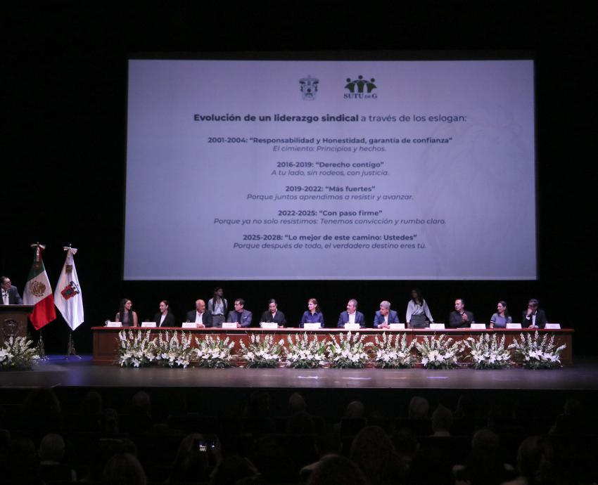 Rinde protesta Jesús Becerra como secretario del SUTUdeG