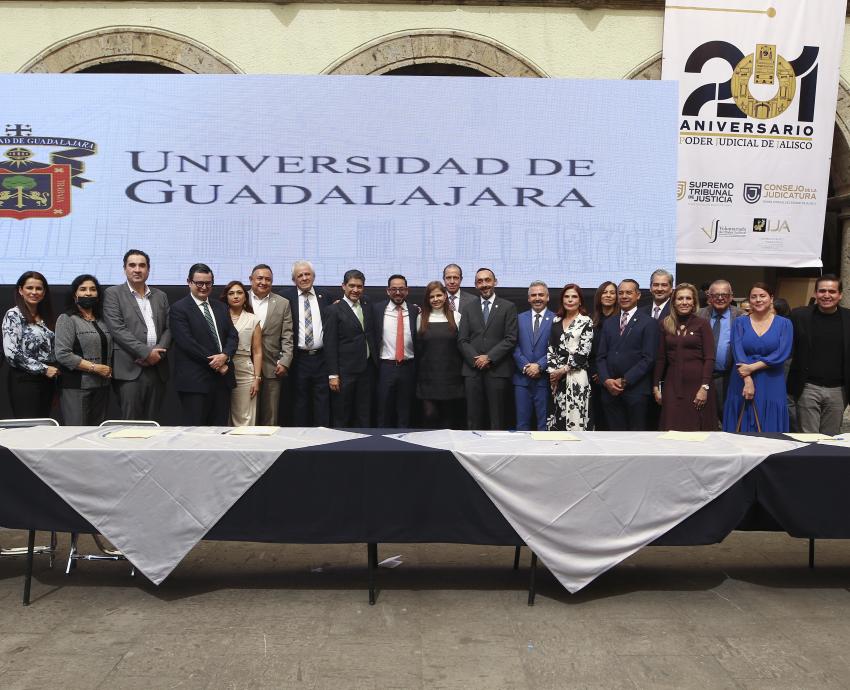 Firman convenio UdeG y Supremo Tribunal de Justicia de Jalisco