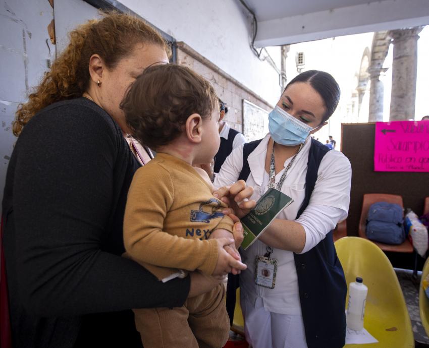 Invita HCG a módulos de vacunación contra el sarampión