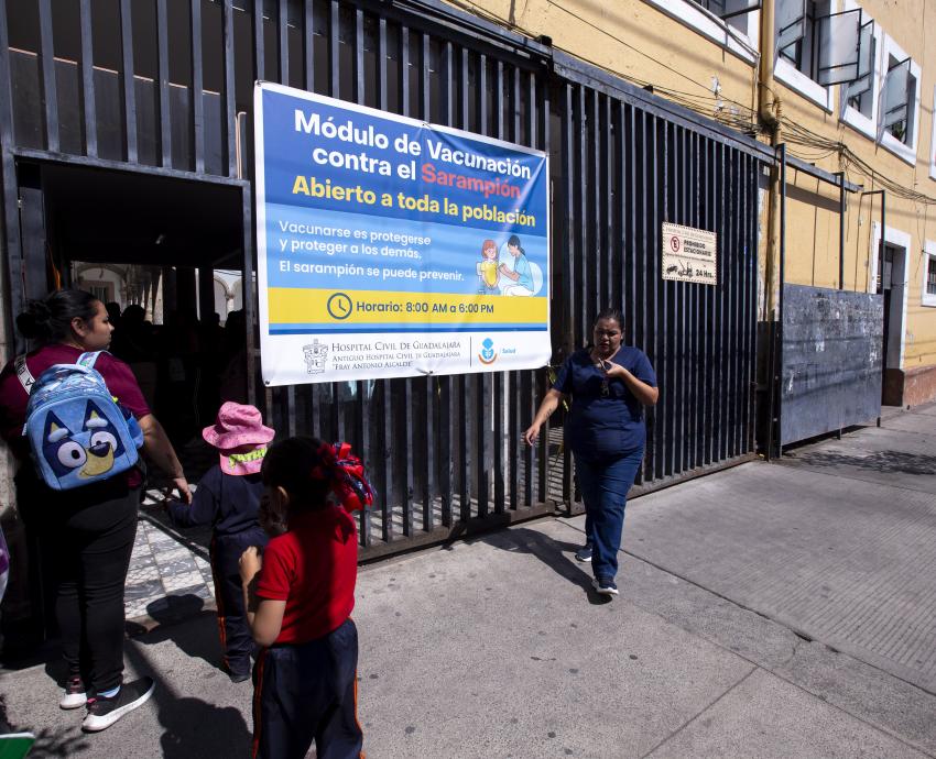 Invita HCG a módulos de vacunación contra el sarampión