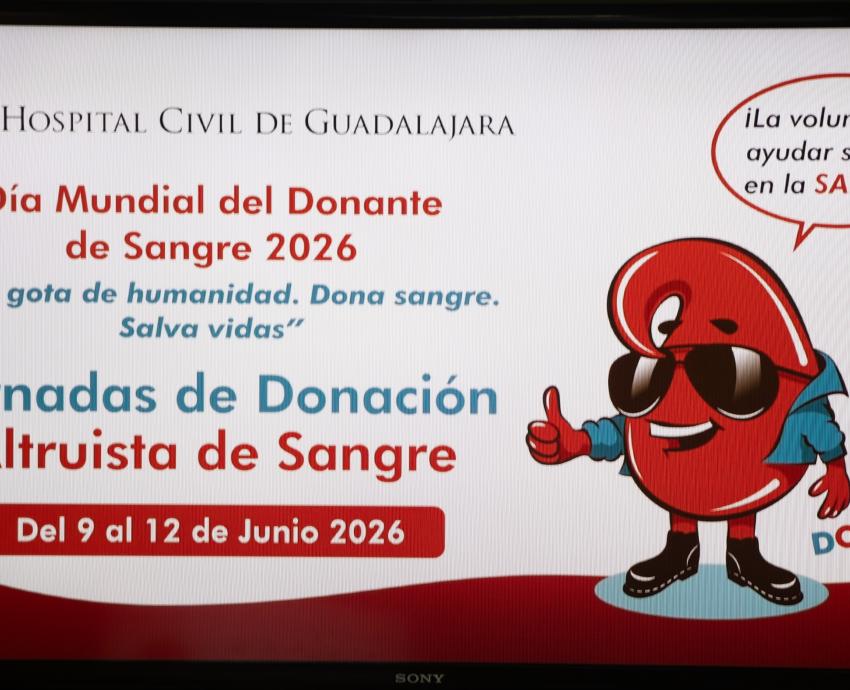 Sólo tres por ciento de sangre donada se obtiene de forma altruista en el HCG