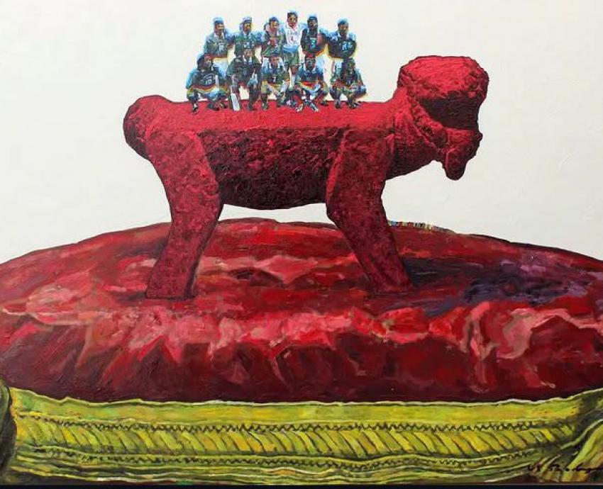 Inauguran exposición “Tocar a Dios con los pies”, del artista plástico Manuel Rodríguez 