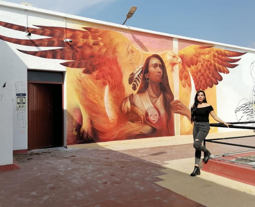 Crean mural “Puente vivo” en el CUAAD sede Artes 